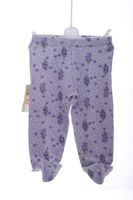 Повзунки трикотажні в фіолетові квіточки