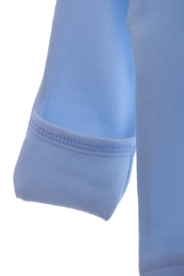 Сорочка на кнопках для хлопчика тракотажна mini papi блакитна