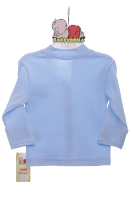 Сорочка на кнопках для хлопчика тракотажна mini papi блакитна