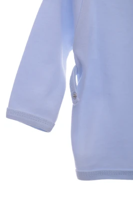 Сорочка з довгим рукавом для хлопчика бавовняна блакитна