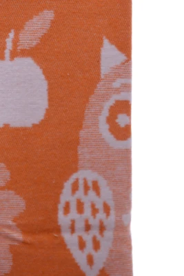 Ковдра байка Совушка 100*140 см оранжева