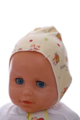 Чіпчик байка для дівчинки на зав'язках Бджілка жовта