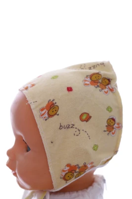 Чіпчик байка для дівчинки на зав'язках Бджілка жовта