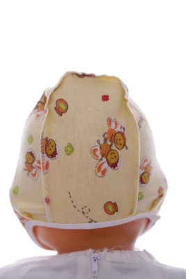 Чіпчик байка для дівчинки на зав'язках Бджілка жовта