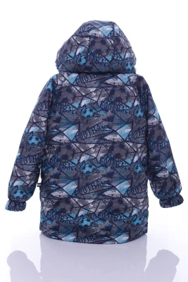 Куртка для хлопчика на трикотажі Babykroha FOOTball сіра