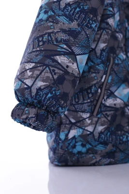 Куртка для хлопчика на трикотажі Babykroha FOOTball сіра