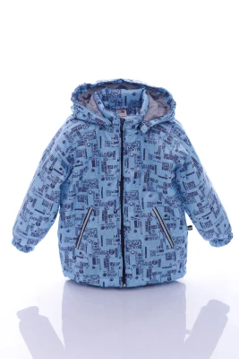 Куртка для хлопчика на трикотажі Babykroha Denim блакитна