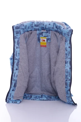 Куртка для хлопчика на трикотажі Babykroha Denim блакитна