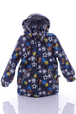 Куртка для хлопчика на трикотажі Babykroha Football синя