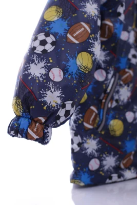 Куртка для хлопчика на трикотажі Babykroha Football синя