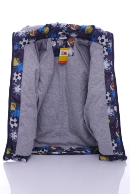 Куртка для хлопчика на трикотажі Babykroha Football синя