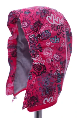 Куртка для дівчинки на трикотажі Babykroha в Серце малинова