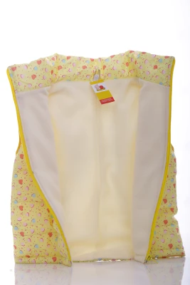 Жилетка для дівчинки на флісі Babykroha у серце жовта