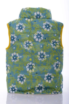 Жилетка для дівчинки на флісі Babykroha в зелену зірку