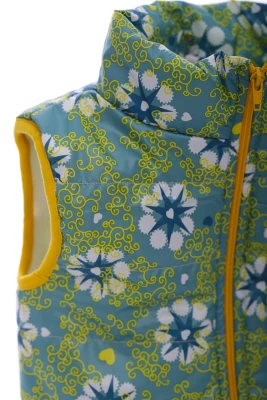 Жилетка для дівчинки на флісі Babykroha в зелену зірку