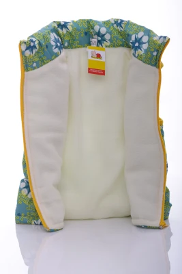 Жилетка для дівчинки на флісі Babykroha в зелену зірку