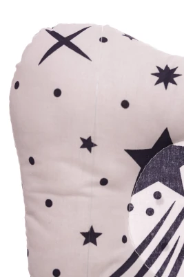 Подушка хлопковая с звездочки 30*23 см белая