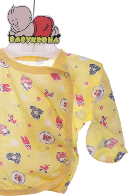 Комплект для новонародженого з чепчиком ситець Ваву жовтий
