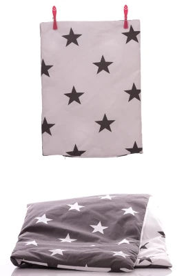 Постільний комплект для новонароджених з бортиками на 4 сторони в зірочку (Захист-30*30см боки та 52*48см; Ковдра 100*80см;простирадло на резинці 130*80с