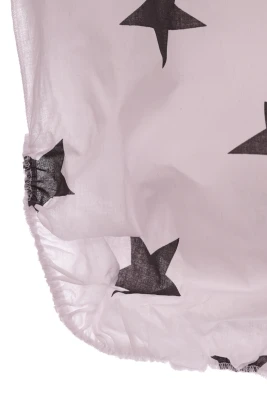 Постільний комплект для новонароджених з бортиками на 4 сторони в зірочку (Захист-30*30см боки та 52*48см; Ковдра 100*80см;простирадло на резинці 130*80с